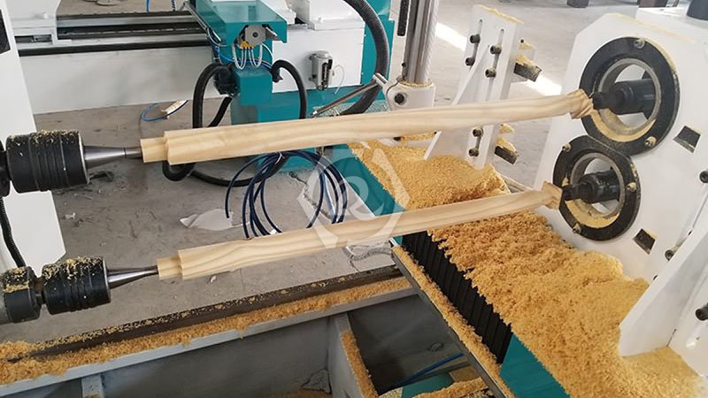 多功能雙軸數(shù)控木工車床加工圖
